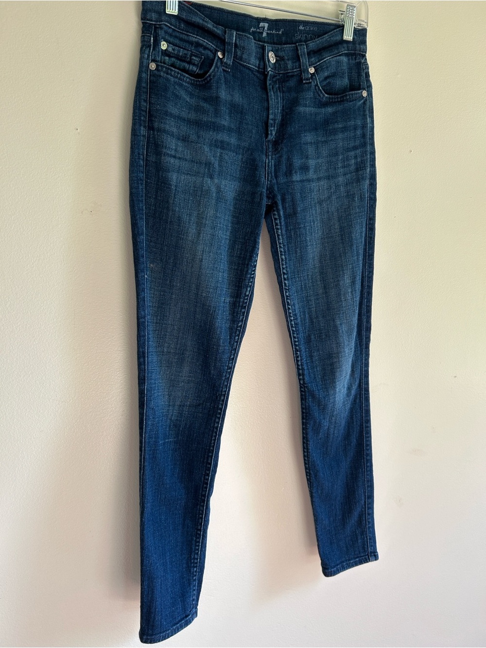 Seven For All Mankind 7Fam The Ankle Skinny Jeans Size 28 - Picture 3 of 10